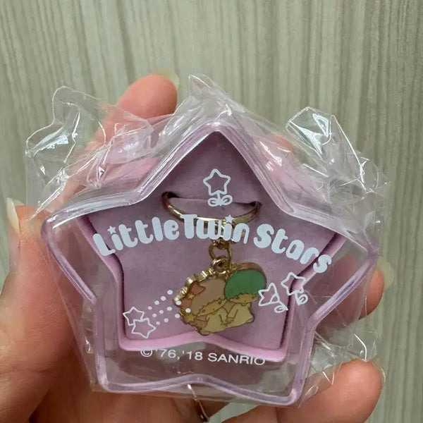 [BUNJANG] Sanrio 2018 Vintage Kiki & Lala Little Twin Stars Ring / 일본정품 산리오 18년 고전 키키라라 리틀트윈스타 반지