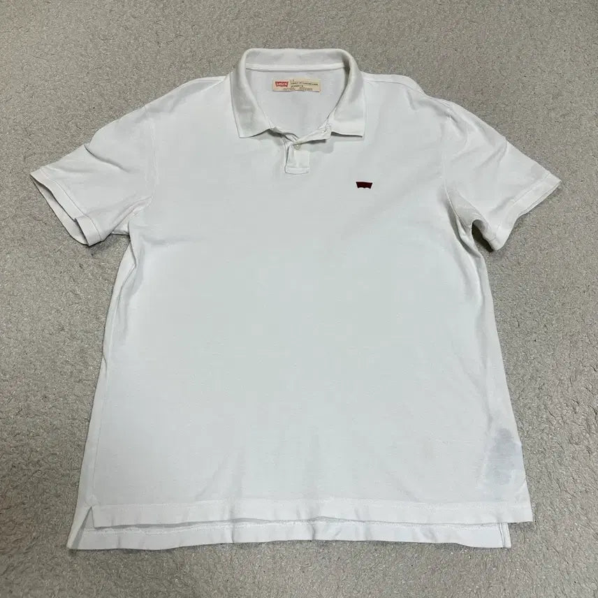 [BUNJANG] Levi's White Polo T-Shirt L / 리바이스 반팔 카라티 화이트 L 100