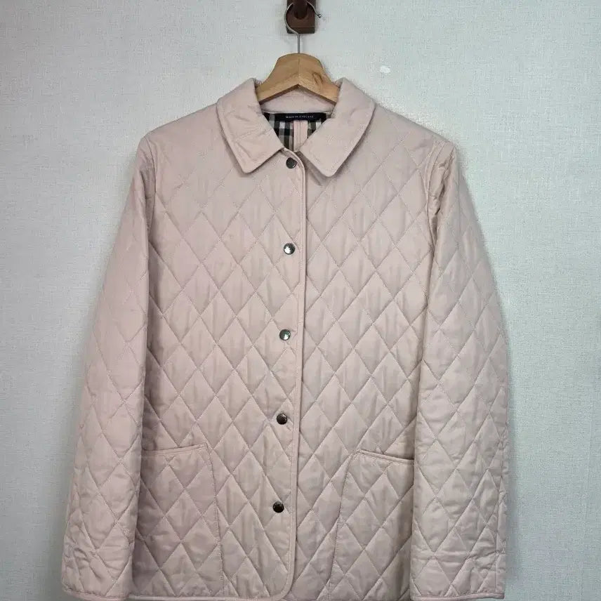 [BUNJANG] Burberry Pink Quilted Jacket / 버버리 핑크 누빔자켓