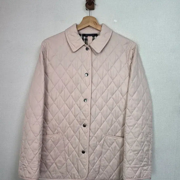 [BUNJANG] Burberry Pink Quilted Jacket / 버버리 핑크 누빔자켓