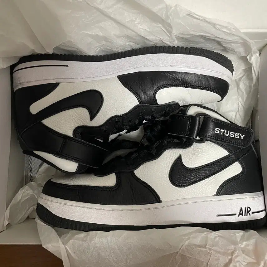 [BUNJANG] Nike Stussy Air Force 1 Mid / [260] 나이키 스투시 에어포스 1 미드