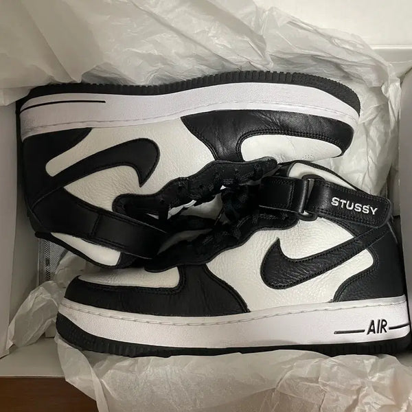 [BUNJANG] Nike Stussy Air Force 1 Mid / [260] 나이키 스투시 에어포스 1 미드