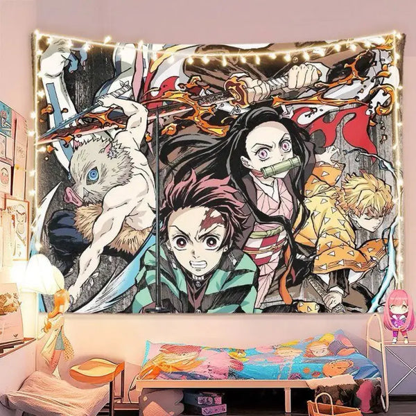 [BUNJANG] Demon Slayer Large Fabric Poster / 귀멸의 칼날 대형 패브릭 포스터