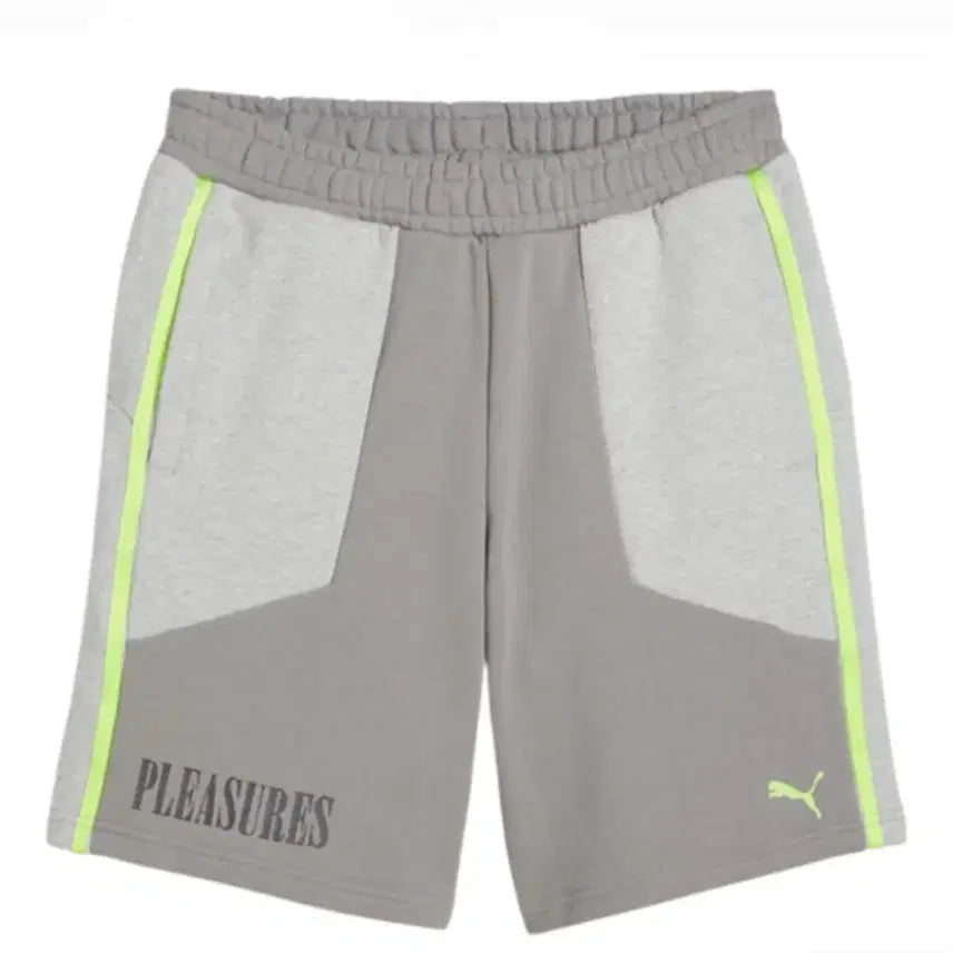 [BUNJANG] Puma x Pleasures Patchwork Shorts Light Grey M / 푸마 x 플레져스 쇼츠 라이트 그레이 헤더 M