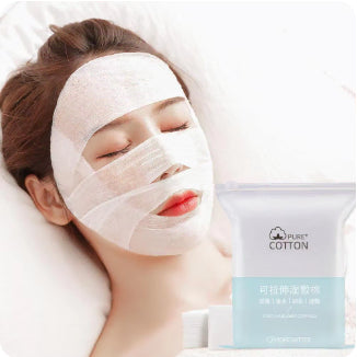 [BUNJANG] Pure Cotton Expandable Wet Compressed Cotton Pads (200 Count) / (무배) 푸어 코튼 늘어나는 습식 압축 화장솜 팩