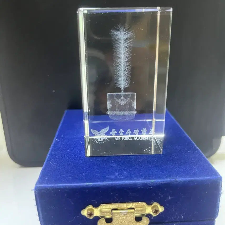 [BUNJANG] Air Force Academy 3D Crystal Plaque / 공군사관학교 3D 크리스탈상패