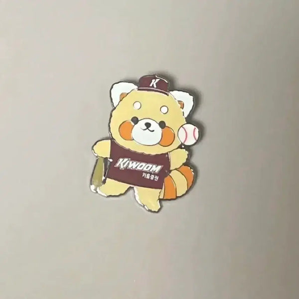 [BUNJANG] KBO Kiwoom Heroes Red Panda Badge / Kbo키움히어로즈굿즈