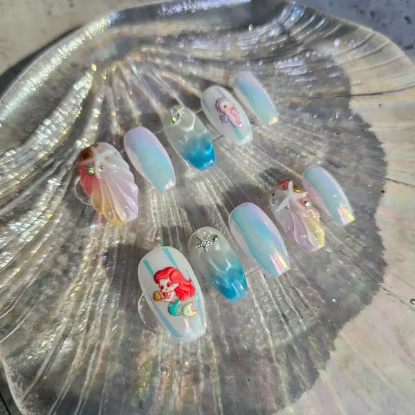 [BUNJANG] Handmade Custom Coffin Nail Tips / 수제네일팁
