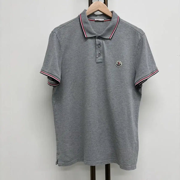 [BUNJANG] Moncler Wappen Patch Polo Shirt XL Grey / [XL]몽클레어 와펜패치 pk 카라티