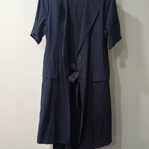 [BUNJANG] YESSE Navy Short-Sleeve Jacket and Dress Set / YESSE네이비 반팔 자켓 원피스 세트