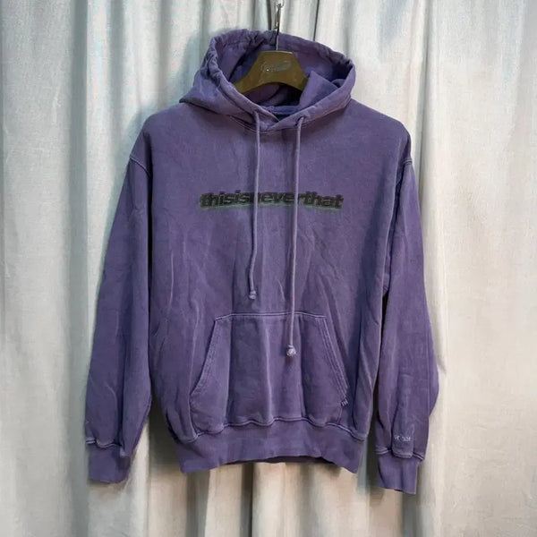 [BUNJANG] Thisisneverthat Pigment Long Sleeve Hoodie Purple / F 디스이즈네버댓 피그먼트 긴팔 후드티 퍼플