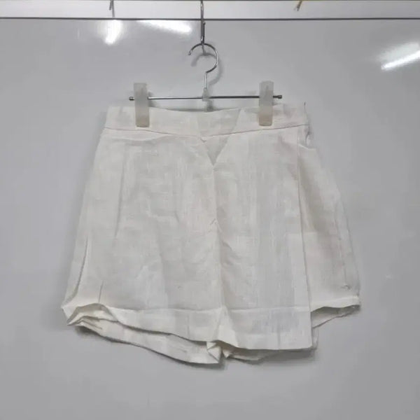 [BUNJANG] Women's Linen-Feel Skirt Pants with Elastic Waistband / 여성  치마바지  허리 밴딩 린넨 마느낌 시원해요