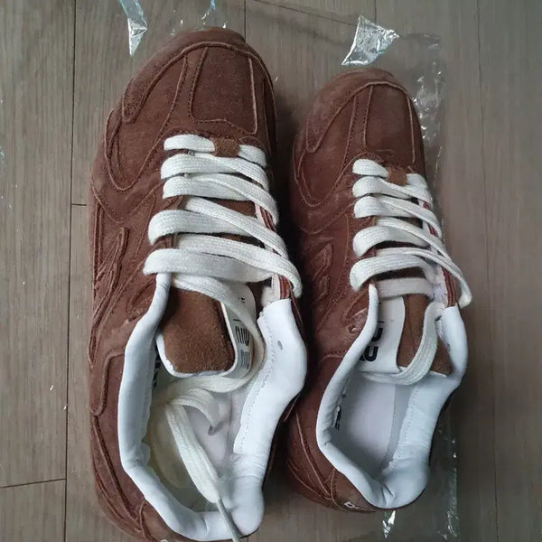 [BUNJANG] New Balance Brown Suede Sneakers 235mm / (새상품) 뉴발란스 브라운 스웨이드 운동화 235mm