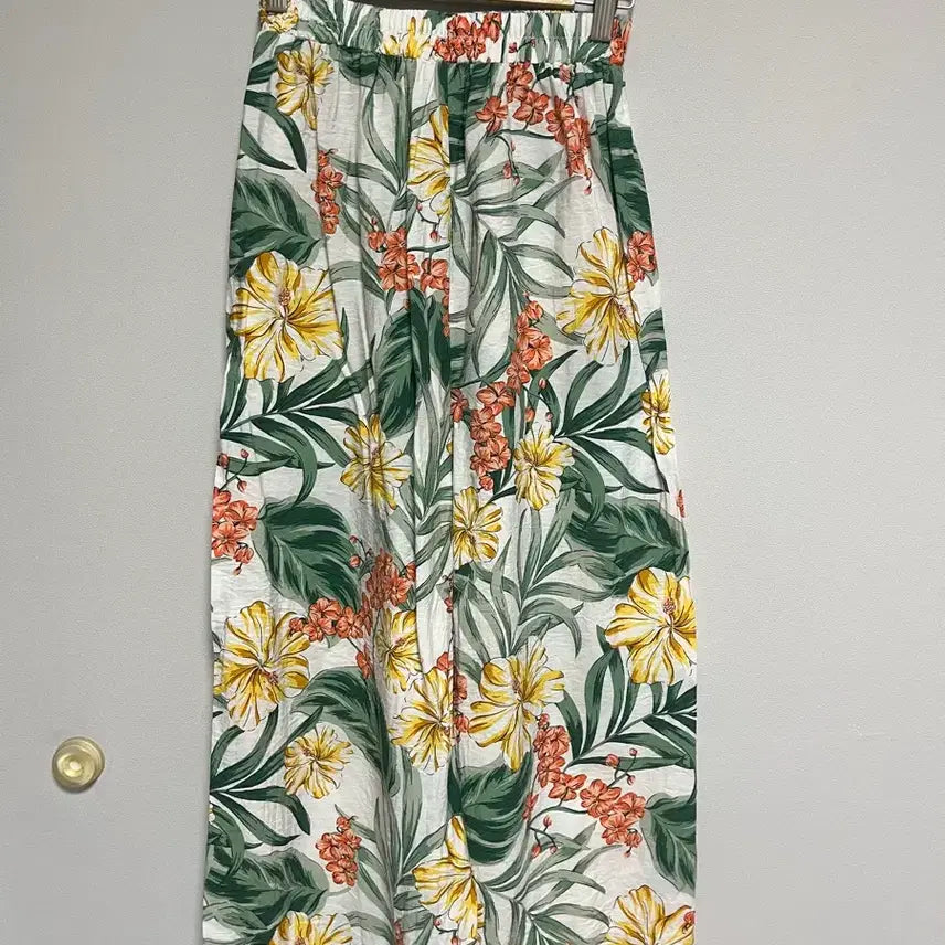 [BUNJANG] Women's Tropical Summer Wide-Leg Pants / [새상품]트로피컬 여름 팬츠