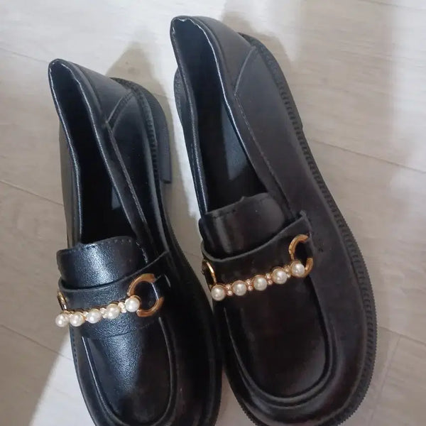 [BUNJANG] Women's/Junior Shoes (230mm) with Pearl Embellishments / 여성,쥬니어 구두230 새상품