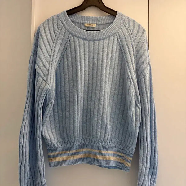 [BUNJANG] System Homme Sky Stripe Knit / 시스템옴므 스카이 스트라이프니트 90