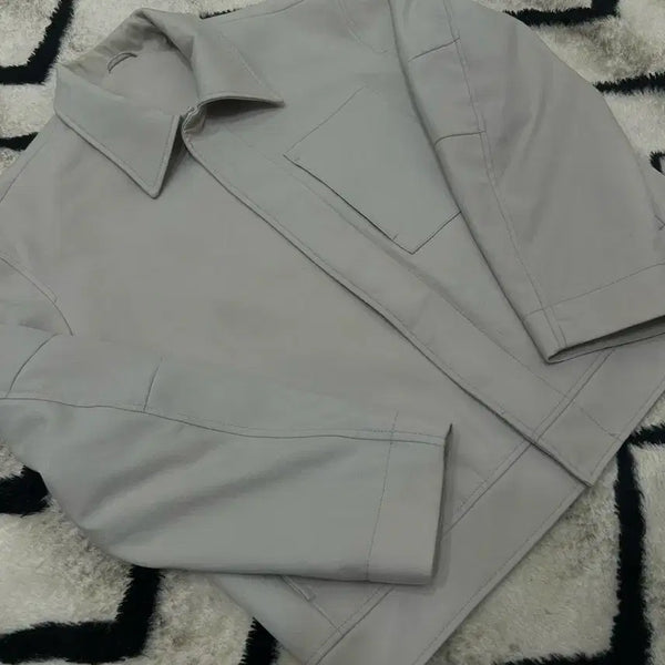 [BUNJANG] SCOOR Oversized Cropped Wool Jacket Cream / [S]COOR 오버사이즈 울 크롭 자켓/크림