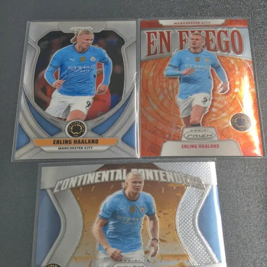 [BUNJANG] Erling Haaland Manchester City Football Card 3 Types / 엘링 홀란드 맨체스터 시티 축구 카드 3종