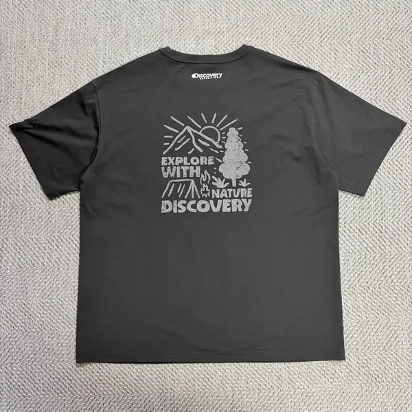 [BUNJANG] Discovery Washing Half Sleeve T-Shirt / (105)디스커버리 냉감 고프코어 워싱 반팔티