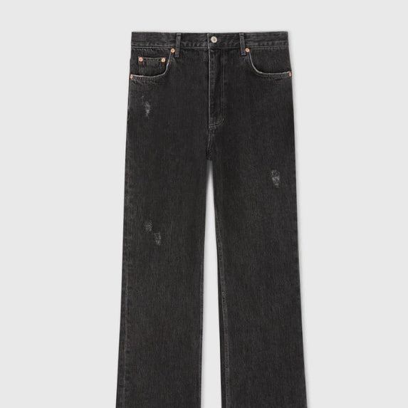 [BUNJANG] Taille Wash Bootcut Ink Black Denim Pants / [새상품] 타일레 워시 부츠컷 잉크 블랙 데님