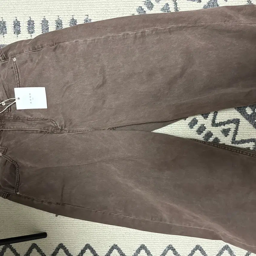 [BUNJANG] Known Wide Curved Denim Pants Brown / [1] 노운 - 와이드 커브드 데님팬츠 브라운 [새상품]