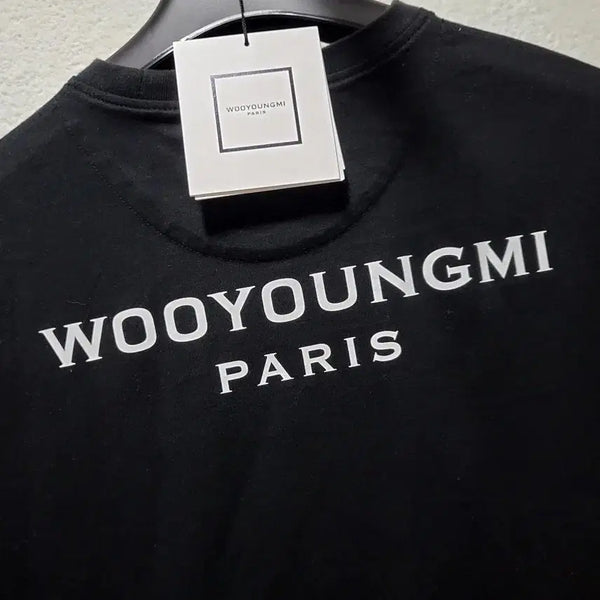 [BUNJANG] Wooyoungmi Back Logo Short Sleeve T-Shirt Size 46 / 46 / 22SS 우영미 백로고 반팔티