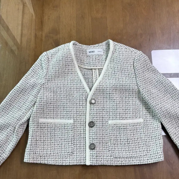 [BUNJANG] MIXXO Tweed Cropped Jacket / 미쏘 트위드 자켓