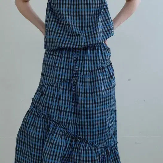 [BUNJANG] Enzobleus Shirring Band Skirt / 엔조블루스 셔링 밴드 스커트