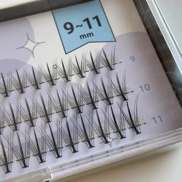 [BUNJANG] Bbak-bbak W-Shape Eyelashes 9+10+11mm Mix (New + Used) / 깜빡 속눈썹 W형 9+10+11mm 믹스 새제품+쓰던거