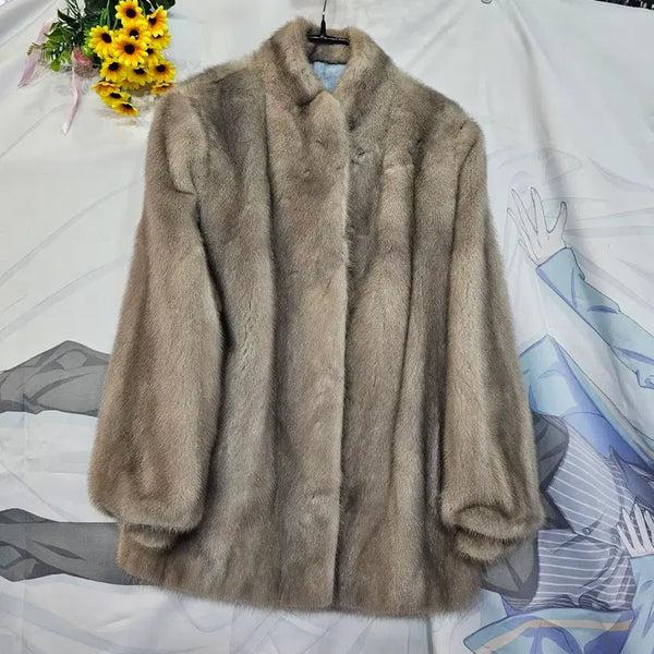 [BUNJANG] Imported Silver Mink Coat / 수입  은빛 밍크