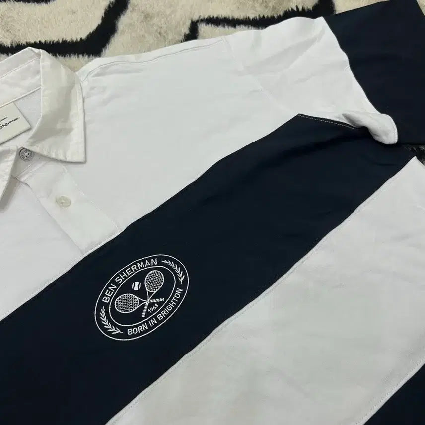 [BUNJANG] Ben Sherman Striped Rugby T-Shirt XL / [실측XL]벤셔먼 스트라이프 럭비 반팔