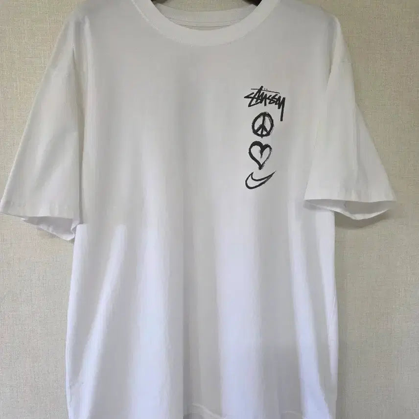 [BUNJANG] Stussy x Nike Collaboration T-Shirt White / 스투시 나이키 콜라보 반팔티 화이트