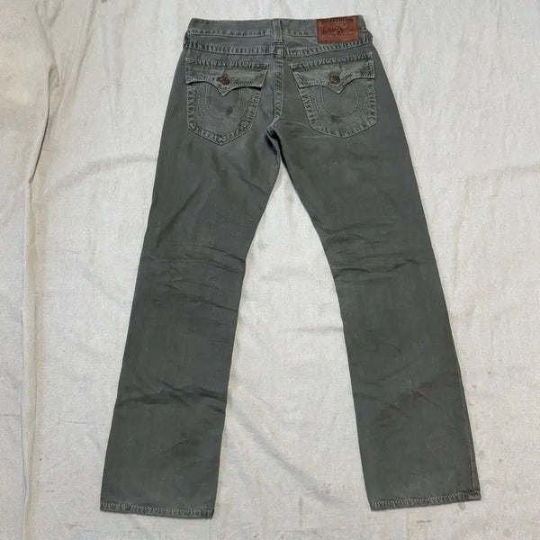 [BUNJANG] True Religion Pigment Khaki Straight Denim Pants Size 32 / 트루릴리전 피그먼트 카키 스트레이트 데님팬츠 32