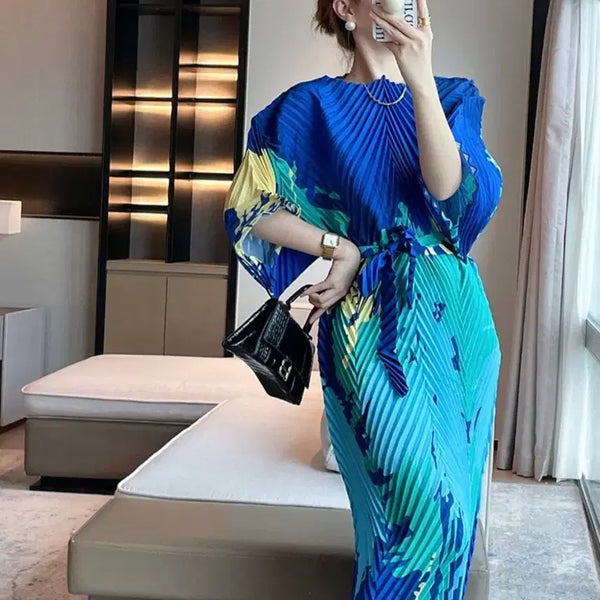 [BUNJANG] Pleated Long Dress / 주름옷 롱원피스