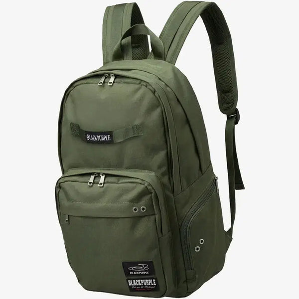 [BUNJANG] Blackpurple Patchwork Oversize Backpack - Khaki / 블랙퍼플 패치워크 오버사이즈 백팩_카키 Patchwork Oversize