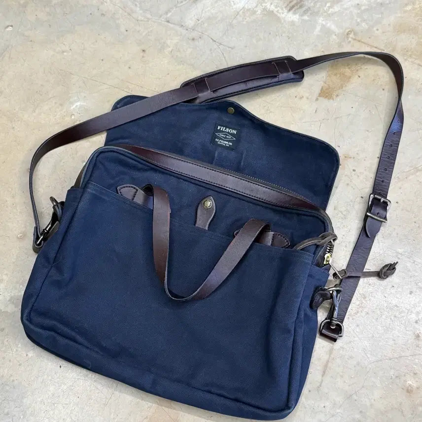 [BUNJANG] Filson Rugged Twill Tote Bag Navy OS / OS 필슨 네이비 러기드 트윌 토트백