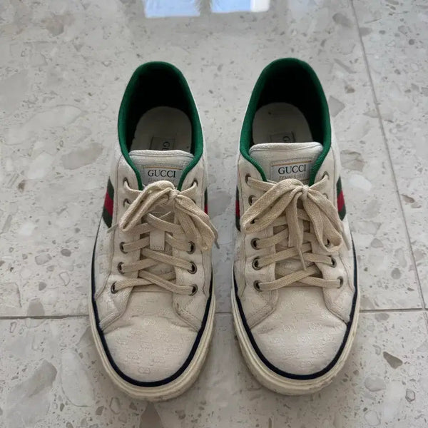 [BUNJANG] Gucci Tennis 1977 Sneakers White Men's / 구찌 테니스 1977 스니커즈 화이트(남자)
