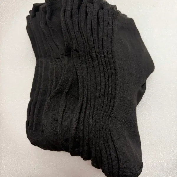 [BUNJANG] 10 Pairs Basic Black Socks / 블랙 기본 양말 10켤레 새상품 10켤레