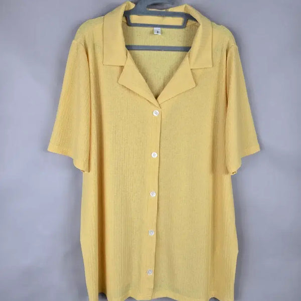 [BUNJANG] Romistory R3 Spandex Pleated Short Sleeve Blouse (Size 110-120) / [무료배송]로미스토리 R3 스판 플리츠 느낌 반팔 블라우스 110-120