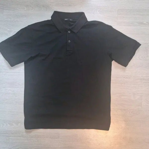 [BUNJANG] SPAO Collar T-shirt Black L / 스파오 카라티 반팔 팝니다.