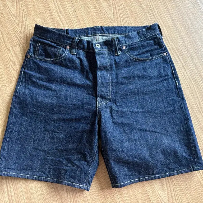 [BUNJANG] Outstanding Selvage Denim Shorts Indigo L / 아웃스탠딩 셀비지 데님 반바지 L사이즈