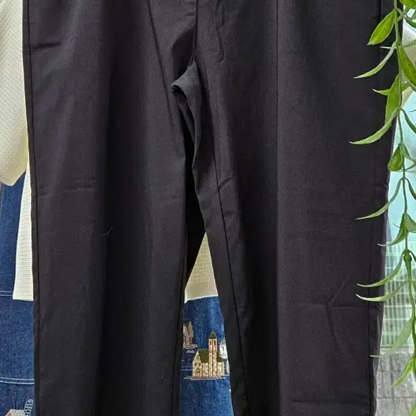[BUNJANG] Plus Size Spandex 7-Part Capri Pants / [새상품]빅사이즈 스판  7부 카프리 바지(99)