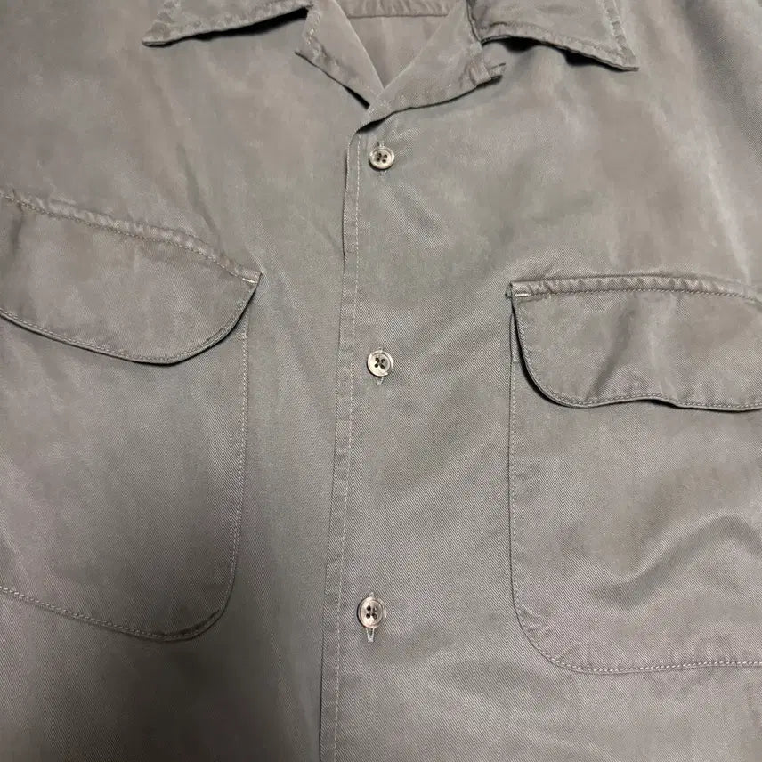 [BUNJANG] Artifacts Tencel Two-Pocket Shirt Mud / [M] 아트이프액츠 - 텐셀 투포켓 셔츠 머드 [1회착]