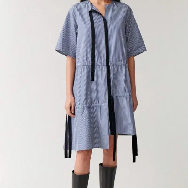 [BUNJANG] COS Asymmetric Drawstring Dress / Cos 드로우스트링 애시메트릭 드레스