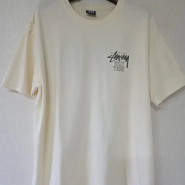 [BUNJANG] Stussy Built Tough T-shirt Ivory / 스투시 빌트 터프 반팔 티셔츠