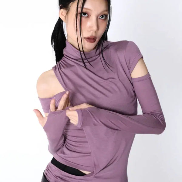 [BUNJANG] SIO Cowl Neck Warmer Long Sleeve / SIO 시오 COWL NECK WARMER LONG SLEEVE
