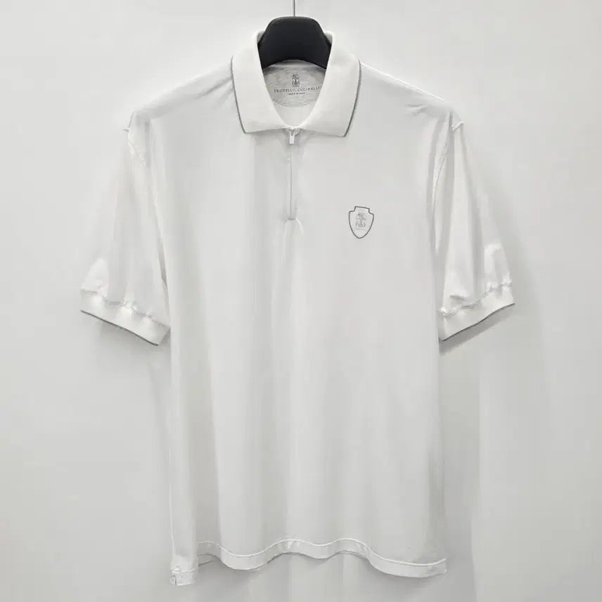 [BUNJANG] Brunello Cucinelli Half-Zip Polo Collar Short Sleeve XL / [ 정품 ] 브루넬로 쿠치넬리 반집업 폴로 카라 반팔 XL