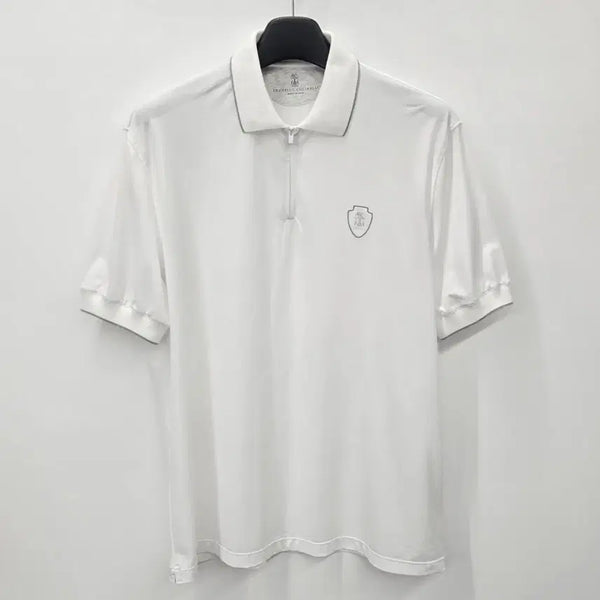 [BUNJANG] Brunello Cucinelli Half-Zip Polo Collar Short Sleeve XL / [ 정품 ] 브루넬로 쿠치넬리 반집업 폴로 카라 반팔 XL