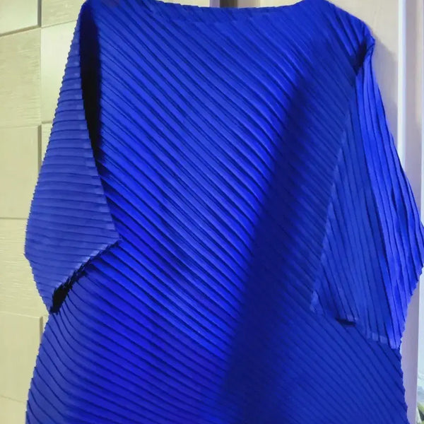 [BUNJANG] Pleated Blouse Blue / 플리츠 주름 브라우스  블루