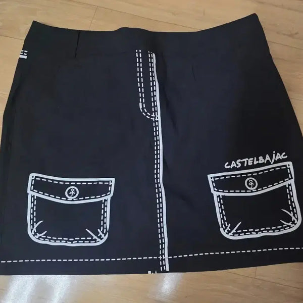 [BUNJANG] Castelbajac Women's Black Golf Skirt / 까스텔바작 여성 스커트 블랙  상태좋아요  M